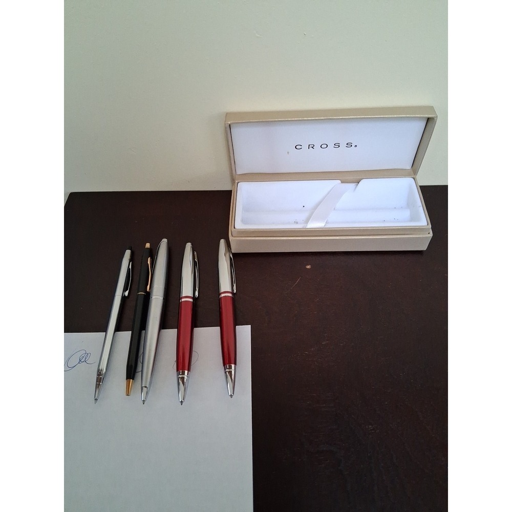 Cross Red & Silver  Pencil Sets. Plus 3 More And Extra Refills For Pencil.